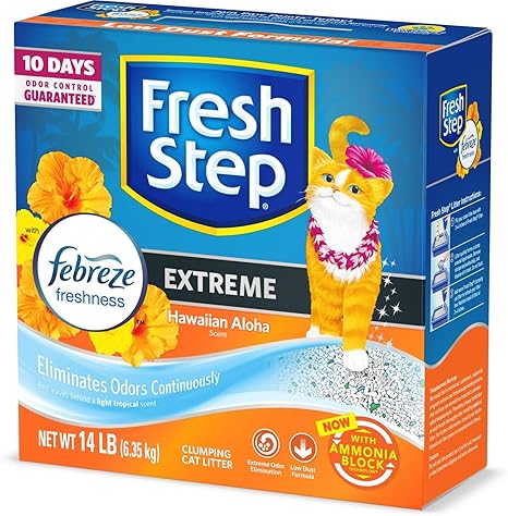 Amazon Com Fresh Step Scented Litter With The Power Of Febreze Clumping Cat Litter Hawaiian Aloha 14 Pounds Package May Vary Package May Vary Pet Supplies Amazon Com Fresh Step Scented Litter With The Power Of Febreze Clumping Cat Litter Hawaiian Aloha 14 Pounds Package May Vary Package May Vary Pet Supplies