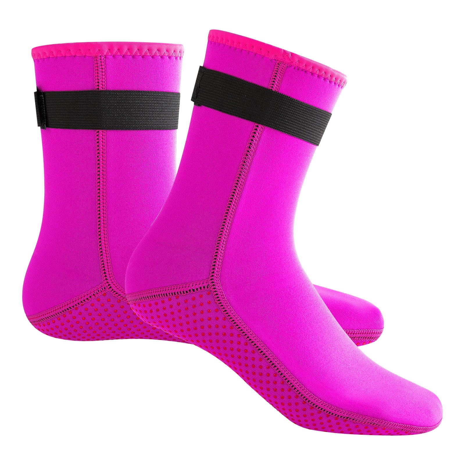 MOVOYEE Neoprene Socks Men Women Water Socks for Kids,Antislip Sand Volleyball Socks Soccer Beach Socks, 3mm Dive Socks Kayaking Snorkeling Surfing Paddling Diving Boots Swimming Wetsuit Booties L