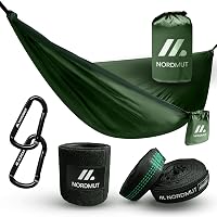NORDMUT® Amaca Ultralight Outdoor [con Set di Fissaggio] – Amaca da Campeggio con