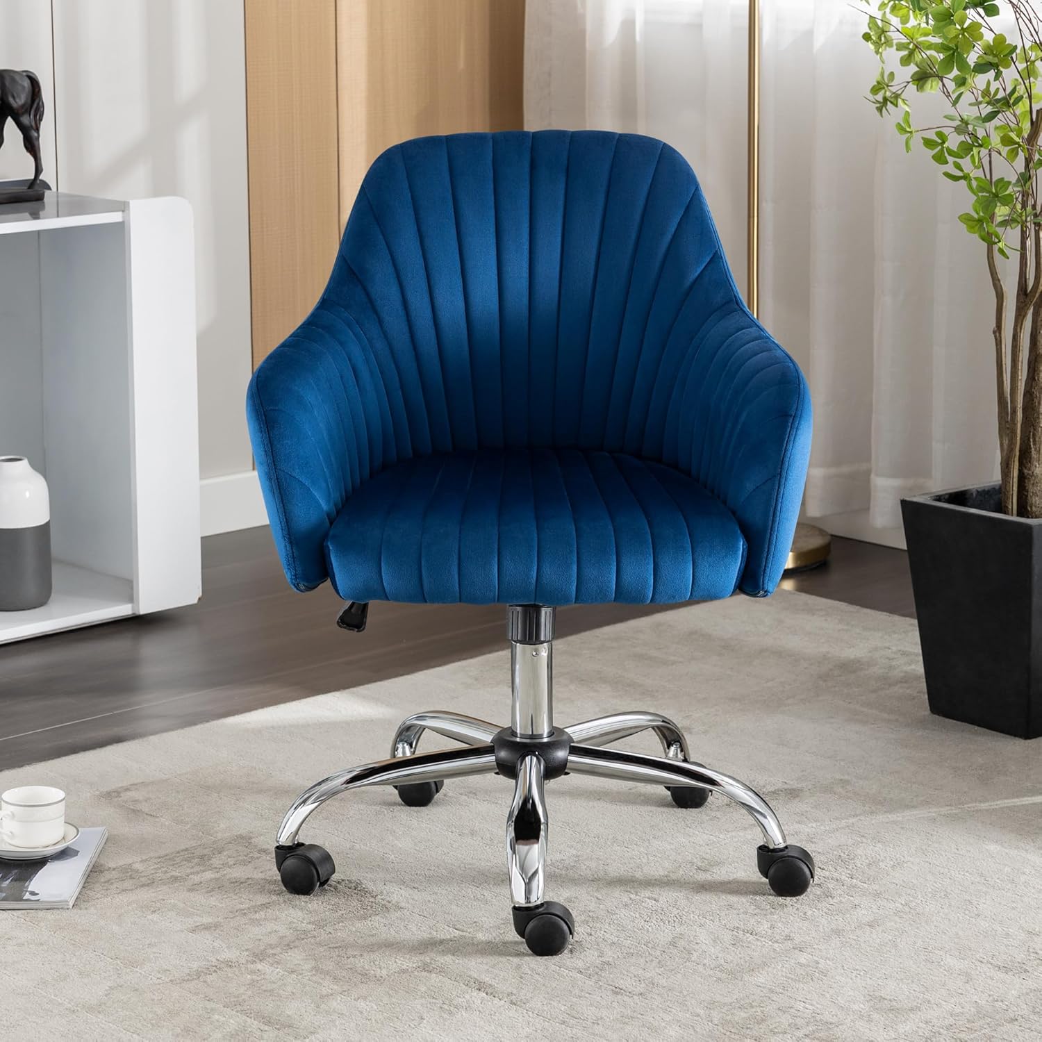 Amazon.com: Anwickhomk Home Office Desk Chair, Vanity Chair, Modern ...