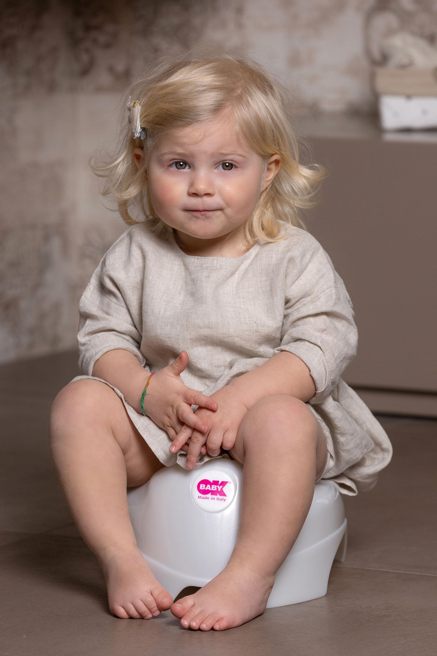 OKBABY Relax - Vasino per Bambini con Seduta Ergonomica e Schienale Rialzato - Azzurro - 5