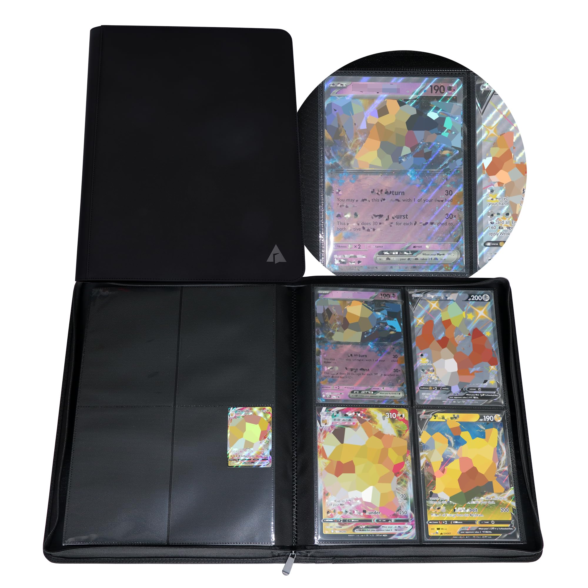 Amazon.com: Rayvol Jumbo Card Binder Size L, 4-Pocket Fits 320 L
