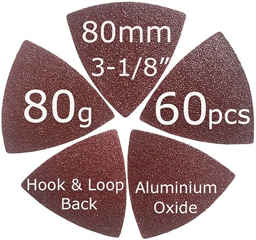 Miniatura 54 de XXGO Juego de 120 cuchillas oscilantes multiherramienta compatibles con Bosch, Chicago, Craftsman, Dremel, Fein, Harbor Freight, Milwaukee, Porter