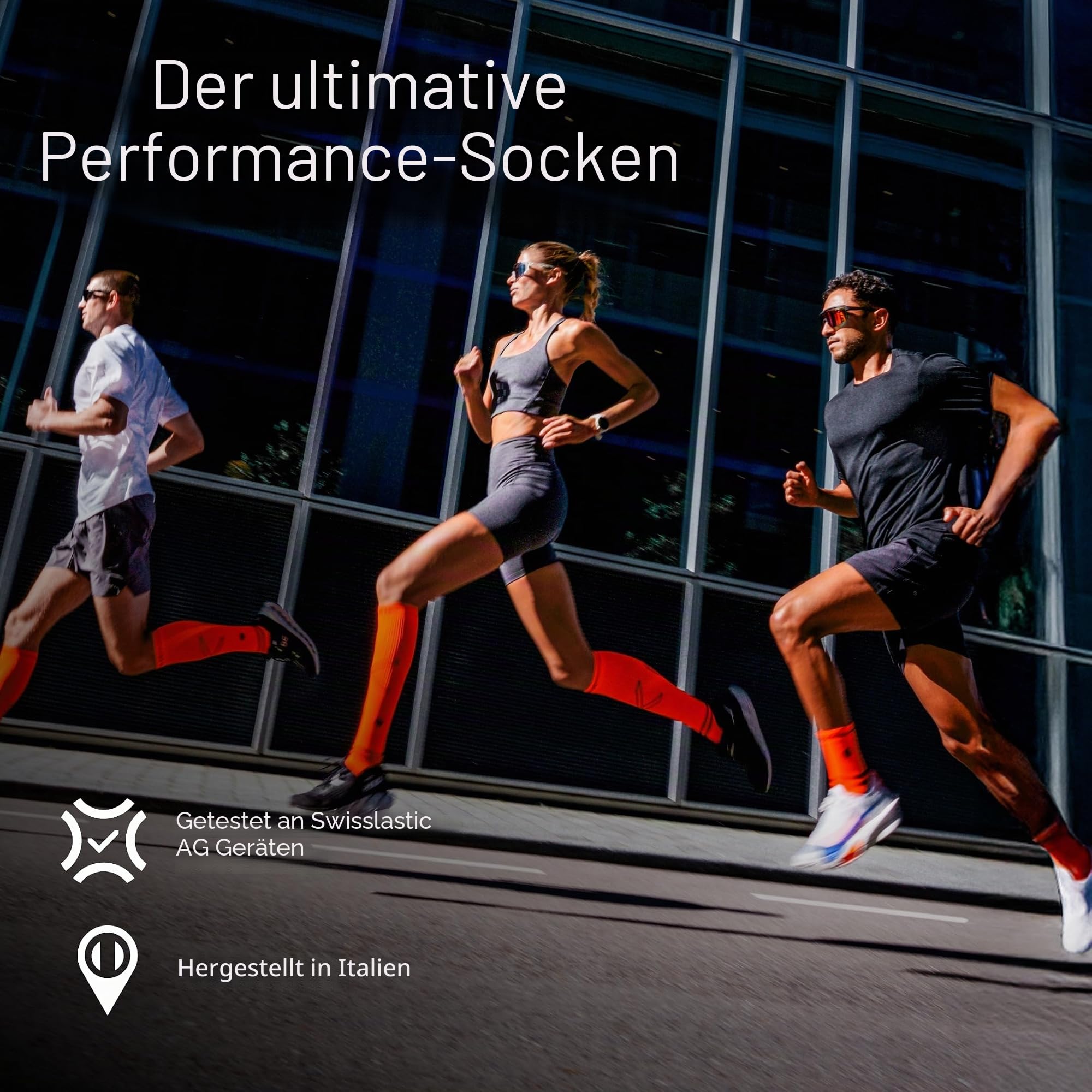 STOX Energy Socks Kurze Laufsocken Herren, Kompressionssocken Running | Kompressionsstrümpfe Klasse 2, Compression Ankle Socks Men, Sneaker Socken, Herrensocken, Anti-Blasen, Nahtlos