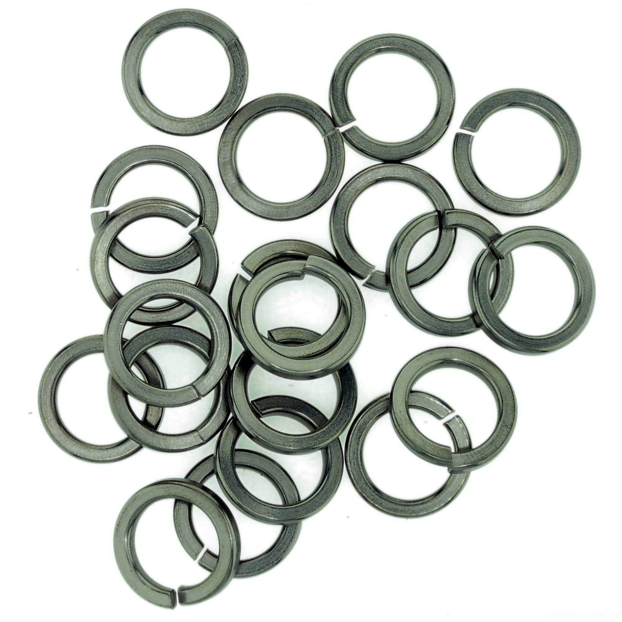 Singularity Supplies M14 (14Mm) Square Spring Split Lock Washer - Stainless Steel (A2) (Pack Of 20)