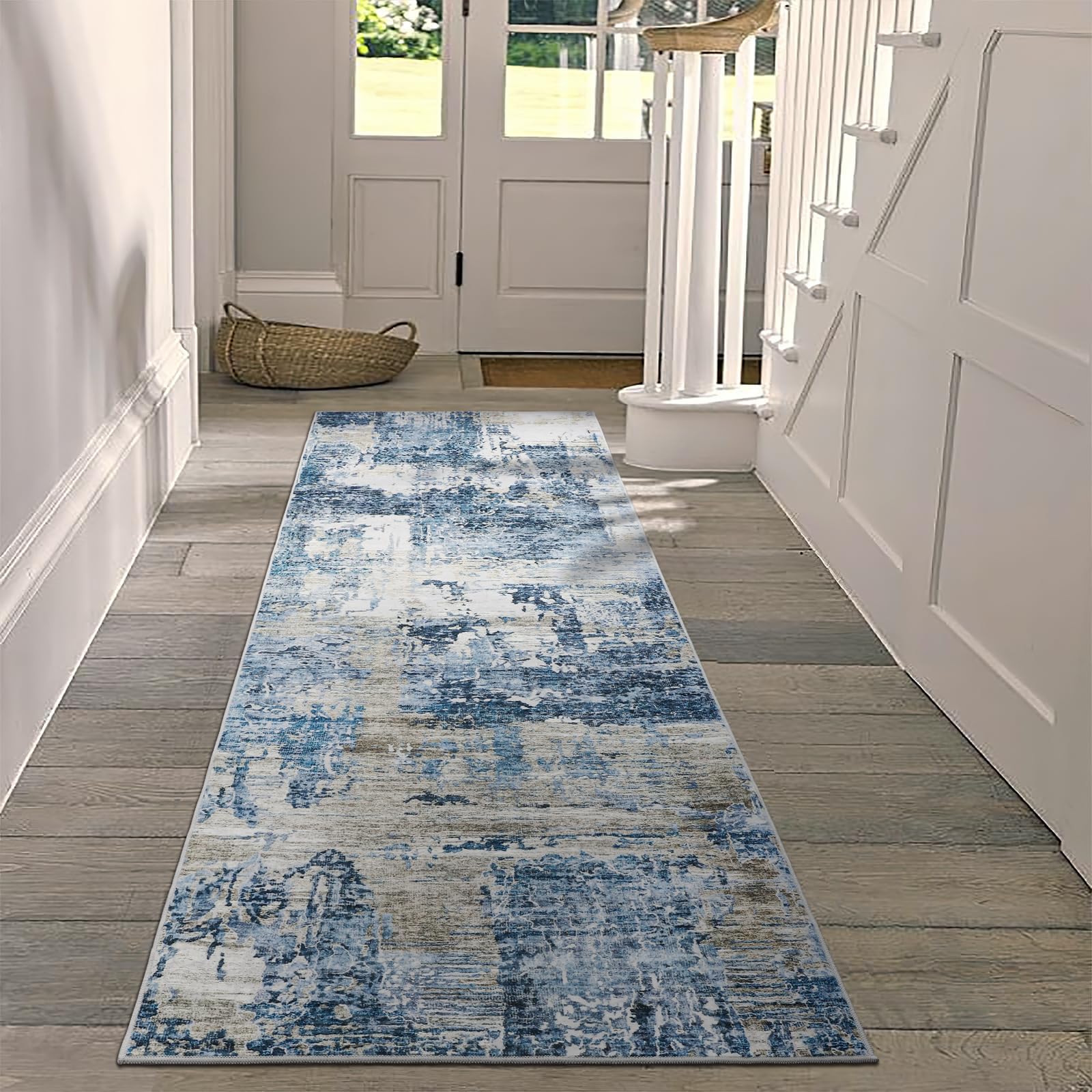 JURLEA Hallway Runner Rug NonSlip Carpet Runner for Hallways Kitchen Living Room No