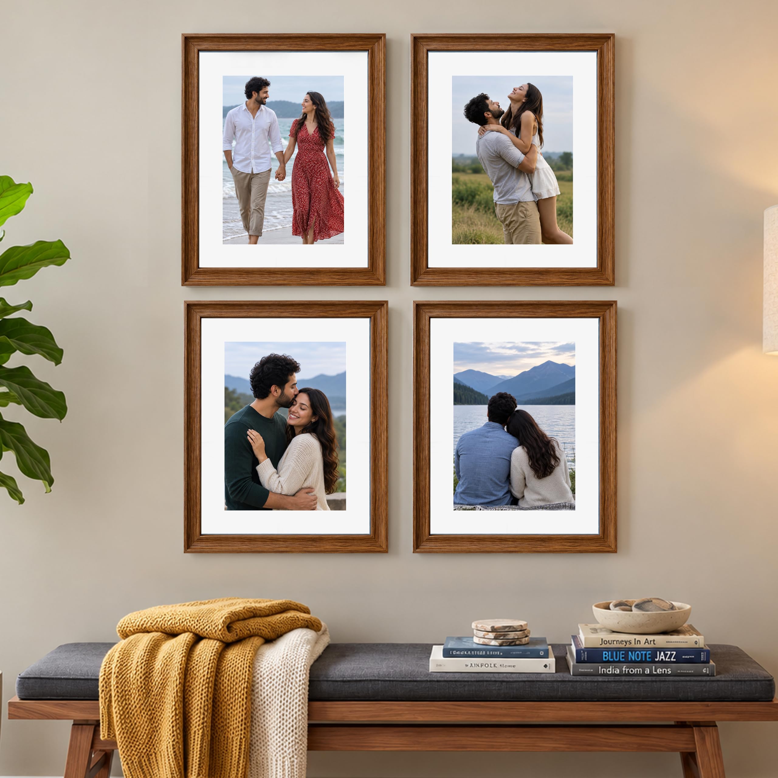 Art Street Photo Frames - Set of 4 Black -24