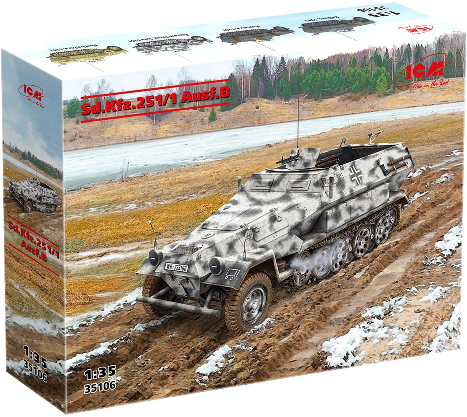 ICM 35106 Sd.Kfz.251/1 Ausf.B 1:35 Model Kit