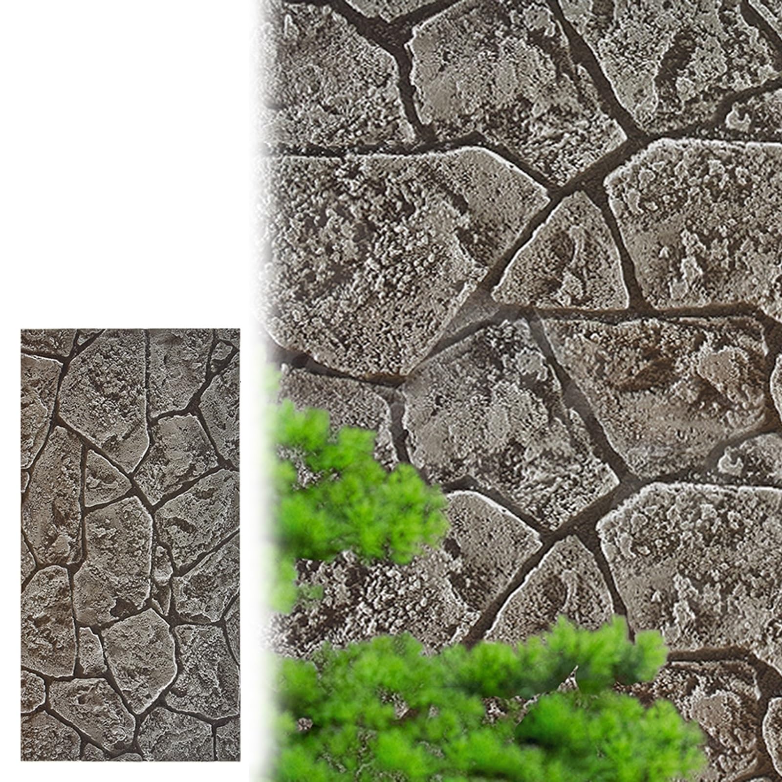 Panele ścienne 3D Panele 3D Z Efektem Kamienia Do Ścian Zewnętrznych I Wewnętrznych, 8, 10, 15, 20 Sztuk – Płytki Ścienne PU Do Kawiarni, Hoteli, Biur, Restauracji – Panele Ścienne(Style-3,1 pc)