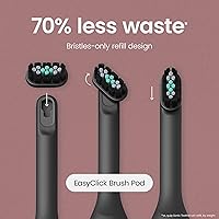 Vista 6 de Quip Ultra Next Generation Smart Toothbrush - Timed Electric Toothbrush with Case - Replaceable Brush Head, Soft Bristles, Silicone Handle, 30-Day