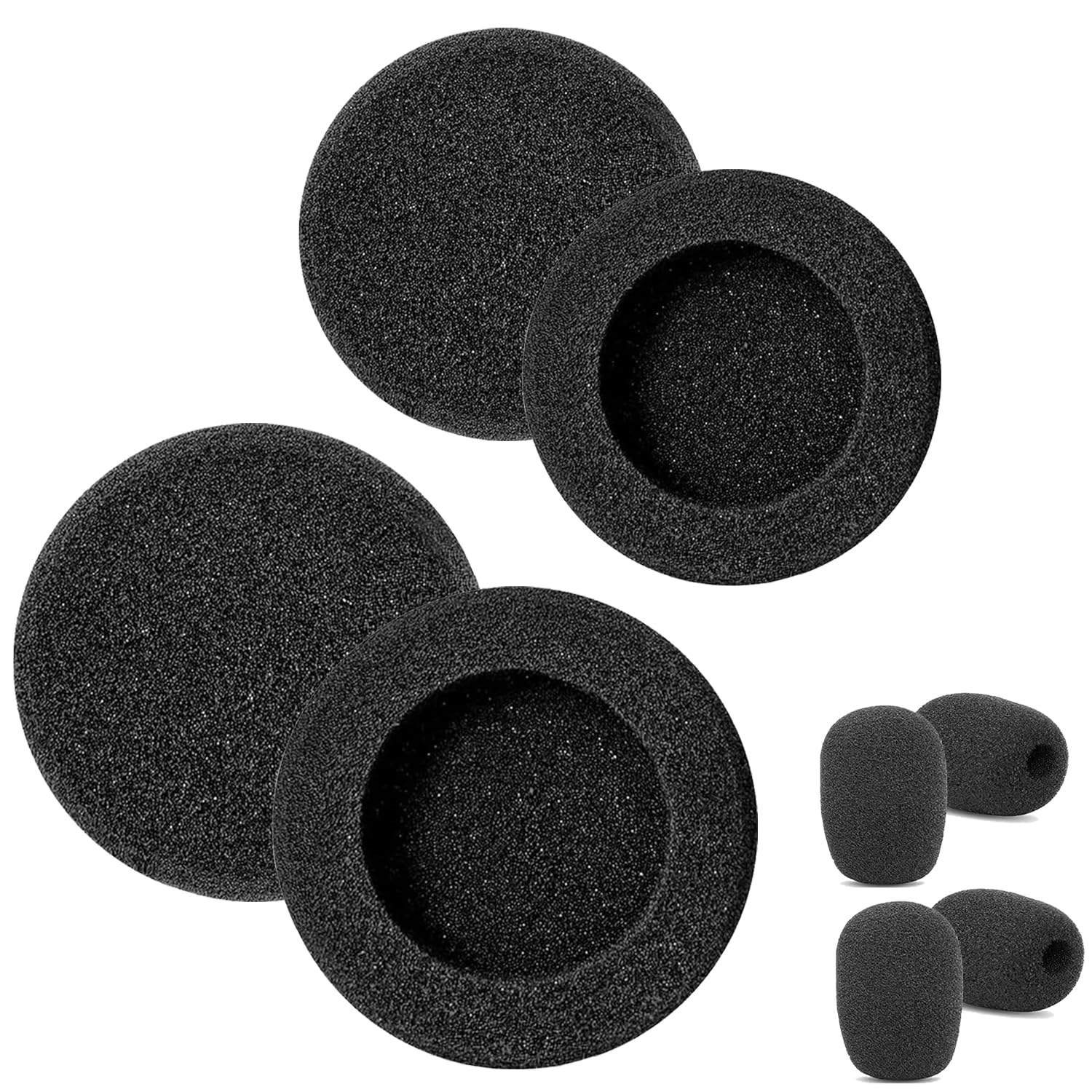 Ear Pads Replacement for B250-XTS Bluetooth Headset, Foam Ear Cushions Compatible with VXI BlueParrott B250-XTS B250-XT B250 B150 Headsets (4 Pack)