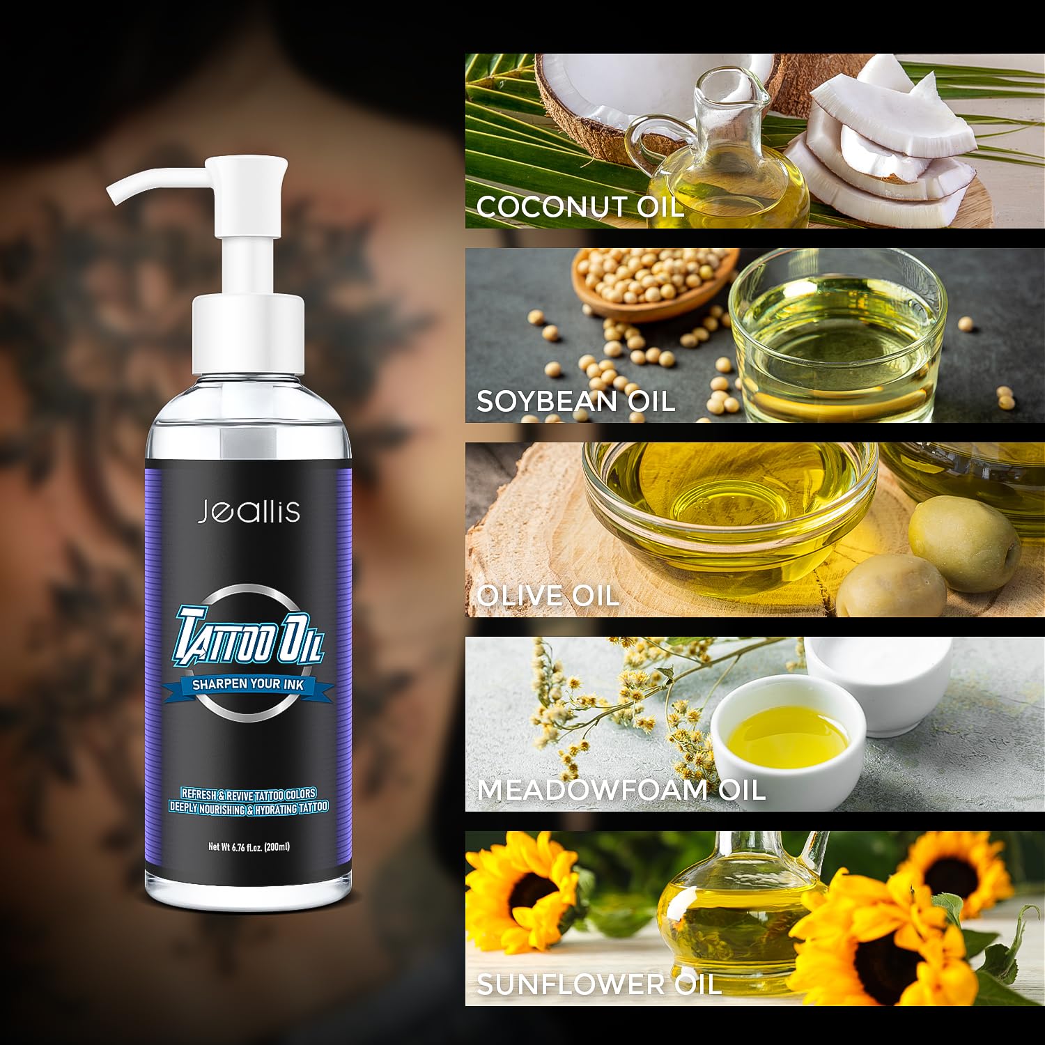 Natural Oil Tattoos Ink Absolution/Oil Soothing Tattoo Wash And Oil