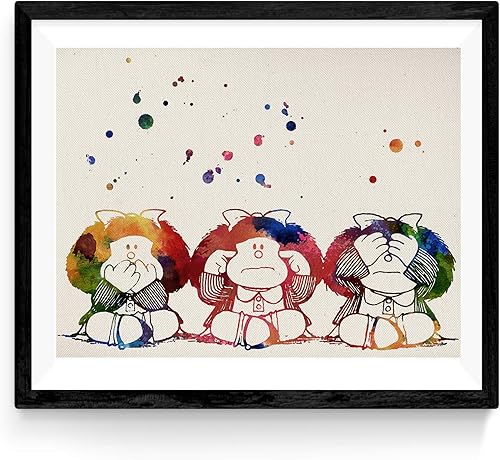 nacnic Prints Don Quixote Famous Person - Set of 1 - Unframed 8x11 inch Size - 250g Paper - Beautiful Poster Painting for Home Office Living Room