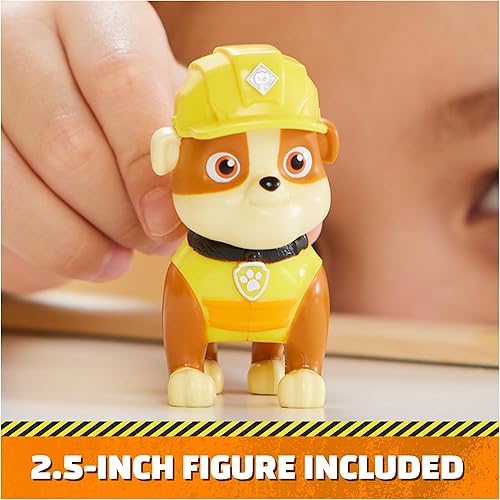 Miniatura 5 de Rubble & Crew, Rubble's Bulldozer - Camión de juguete con piezas móviles y una figura de acción coleccionable, juguetes para niños a partir de 3 años