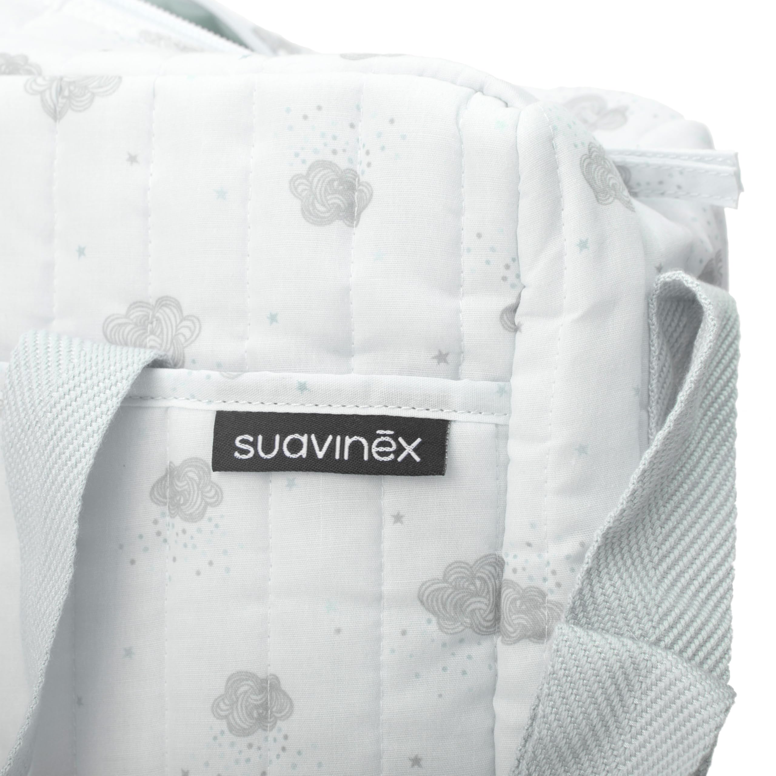 Suavinex, Sac à Langer Bébé avec Cosmétique : Gel Lavant Doux 300 ml + Lait Hydratant 300 ml + Crème de Change 75 ml + Lingettes 60 Unités. Cadeau Naissance Fille et Garçon, Panier Nouveau-Né, Bleu