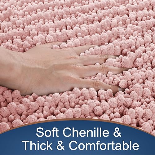 Miniatura 288 de Yimobra - Tapete de baño largo de felpilla, grande de 55.1 x 24 pulgadas, microfibra gruesa, absorbente, extrasuave, antideslizante, peludo, lavable