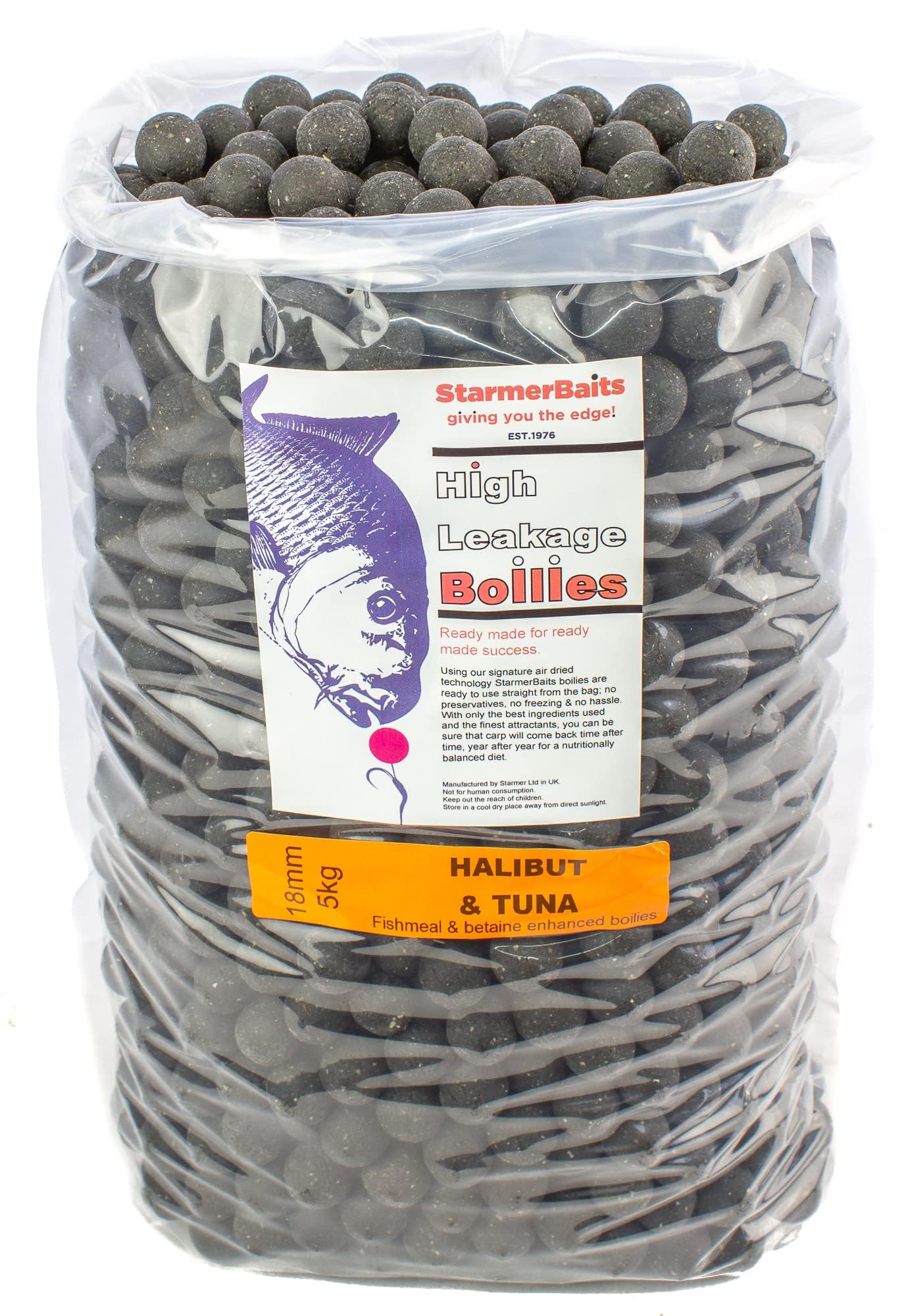 STARMER BAITS GIVING YOU THE EDGE! EST. 1976 boilies/HALIBUT & TUNA / 18mm / 5kg