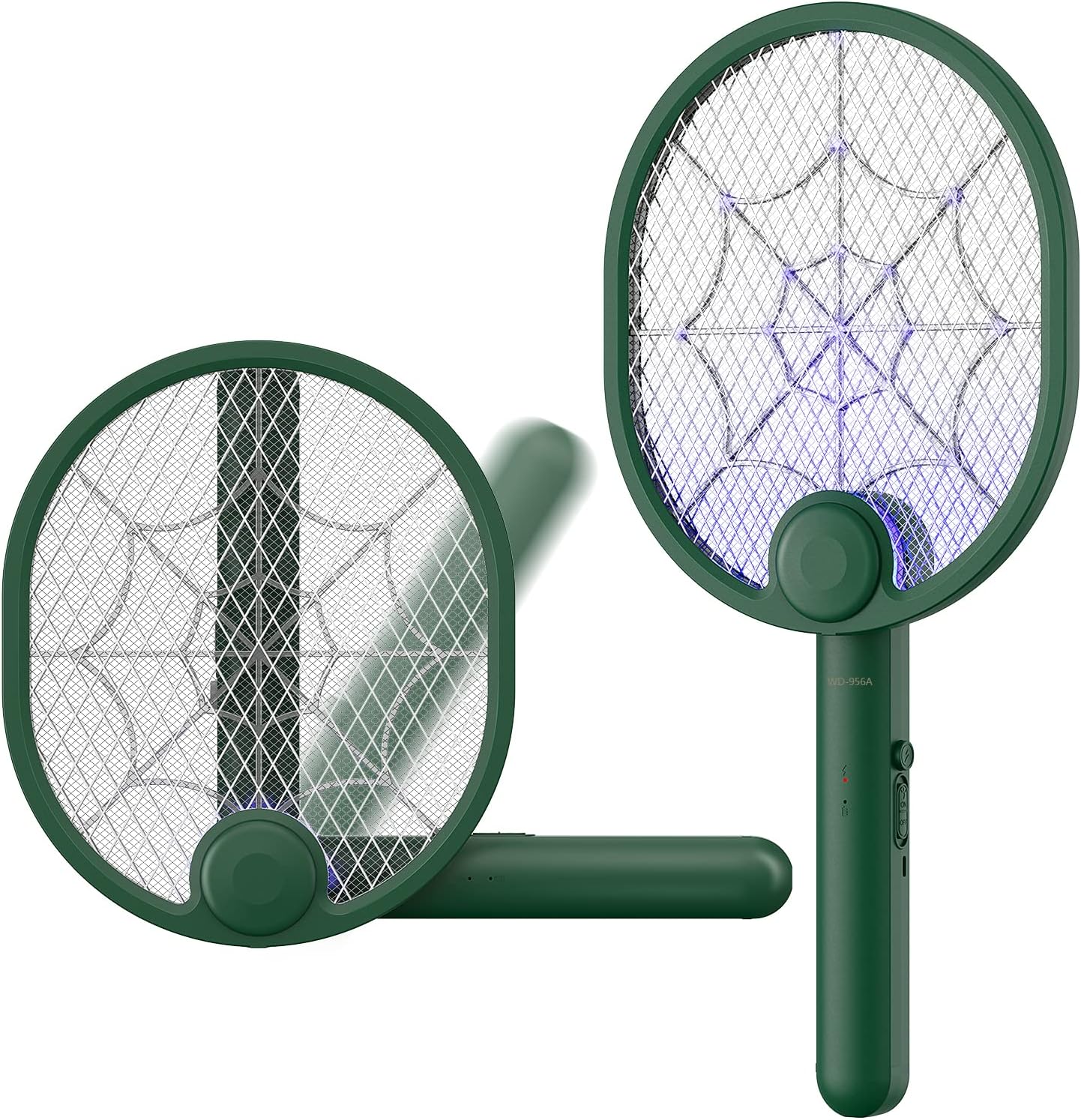 Buzbug Electric Fly Swatter, Foldable Fly Killer Electric Mosquito