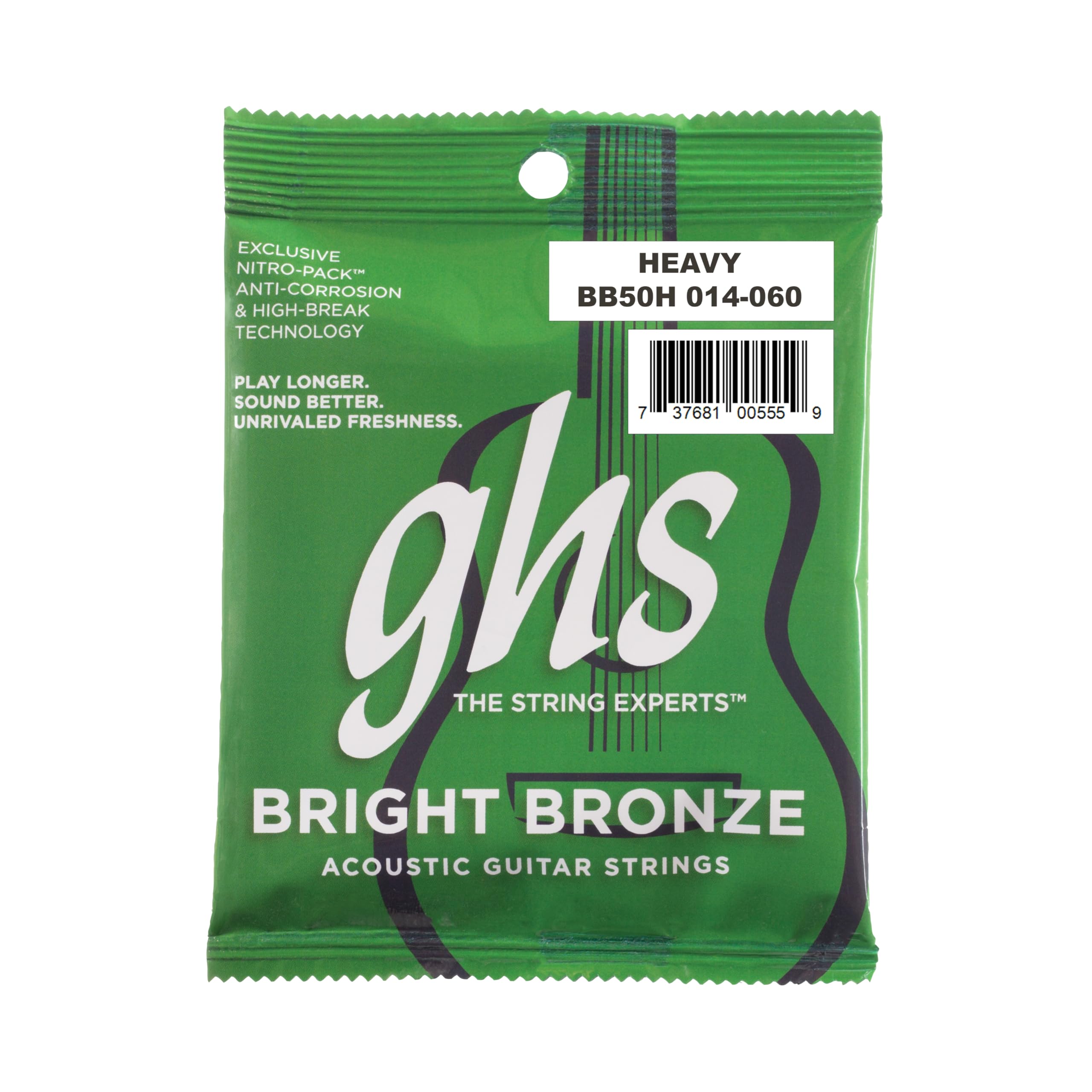GHS Bright Bronze Heavy Gauge Strings
