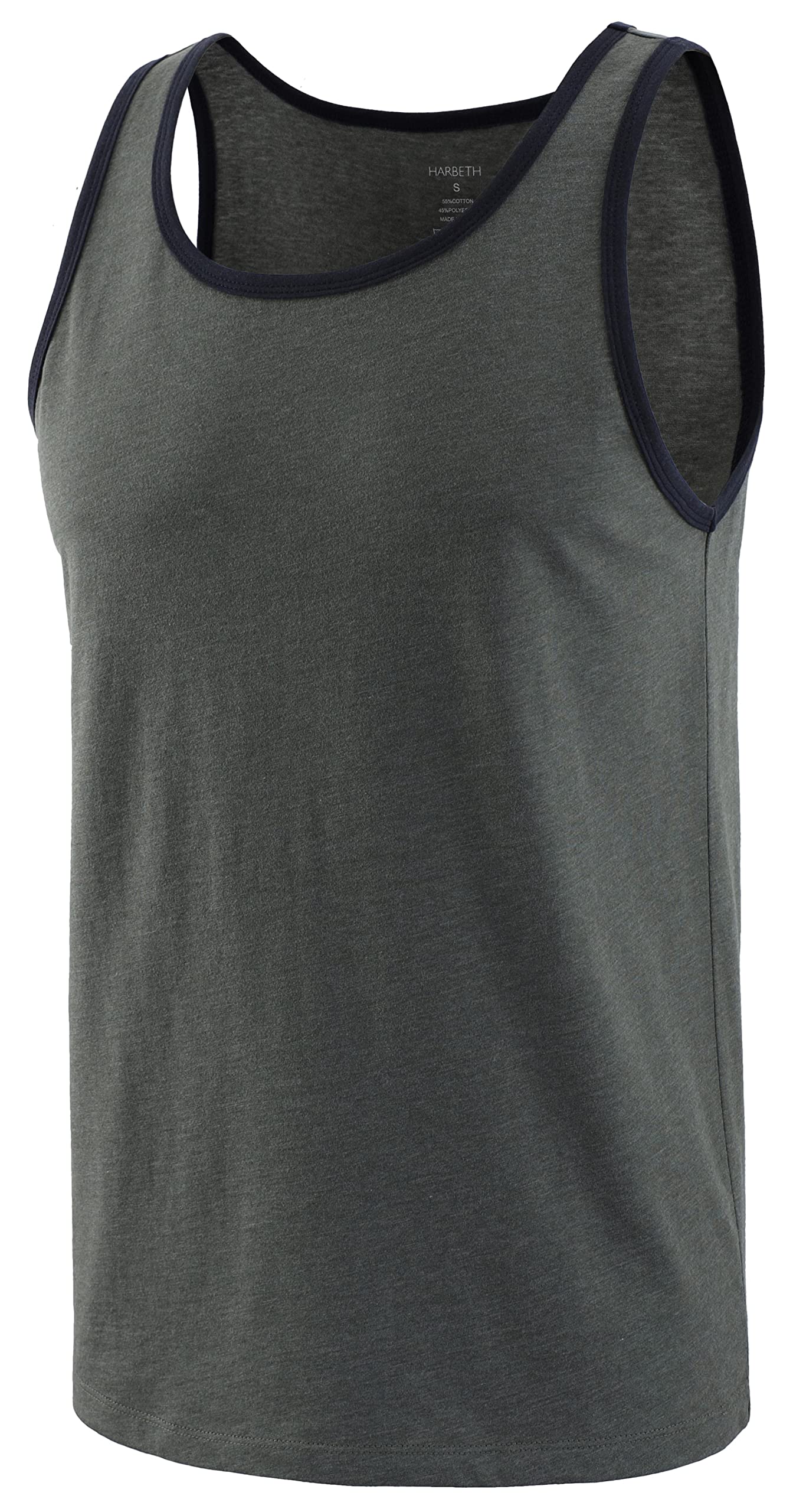 HARBETHMen's Casual Vintage Slim Fit Short/Long Sleeve Sleeveless Active Sports Gym Workout Baseball Hiking Tee Shirts