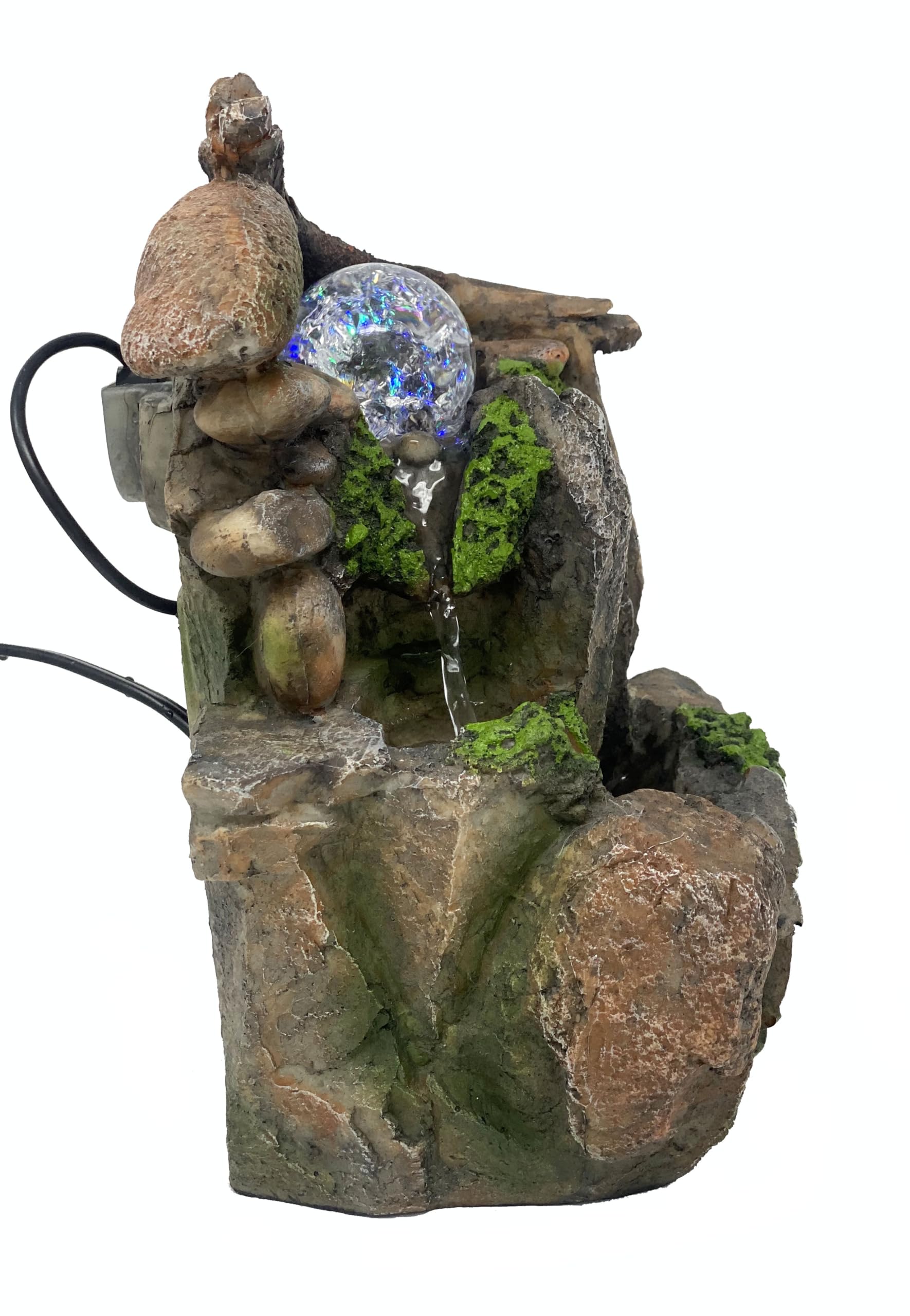 Nature's Garden Rockery Fountain - Decorazione da tavolo per interni, cascata zen