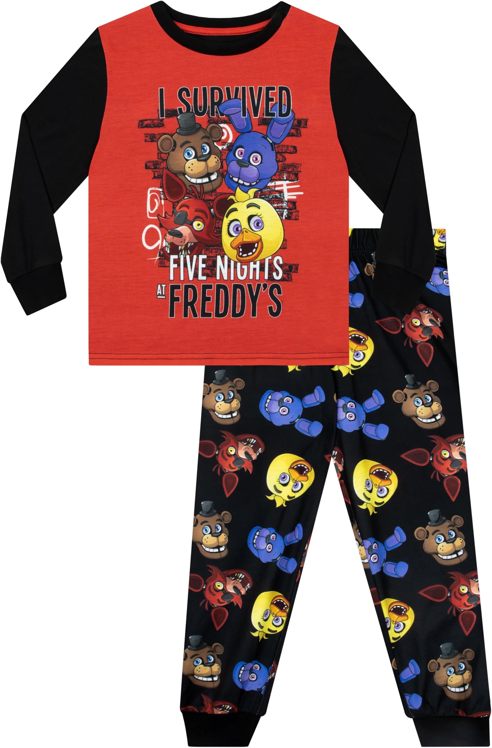Pyjamas | FNAF Boys PJs | Freddy Fazbear Boys Gaming Pyjamas | Ages 5 To 12 Years