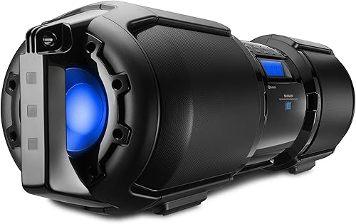 Miniatura 2 de Sharp GX-BT9X - Altavoz Bluetooth BoomBox portátil grande, negro mate