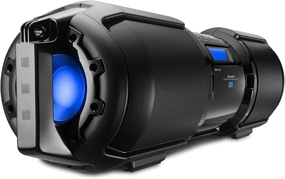 Sharp GX-BT9X Large Portable Bluetooth BoomBox Speaker,Matte Black