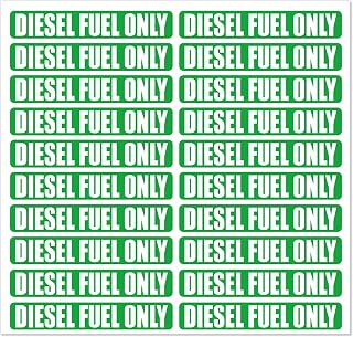 20PCS Diesel Fuel Only Stickers for Oil Gas Can Tractors Truck Decals Sign Boat Labels Car Fuel Tank 3.25 X 0.75 Inch