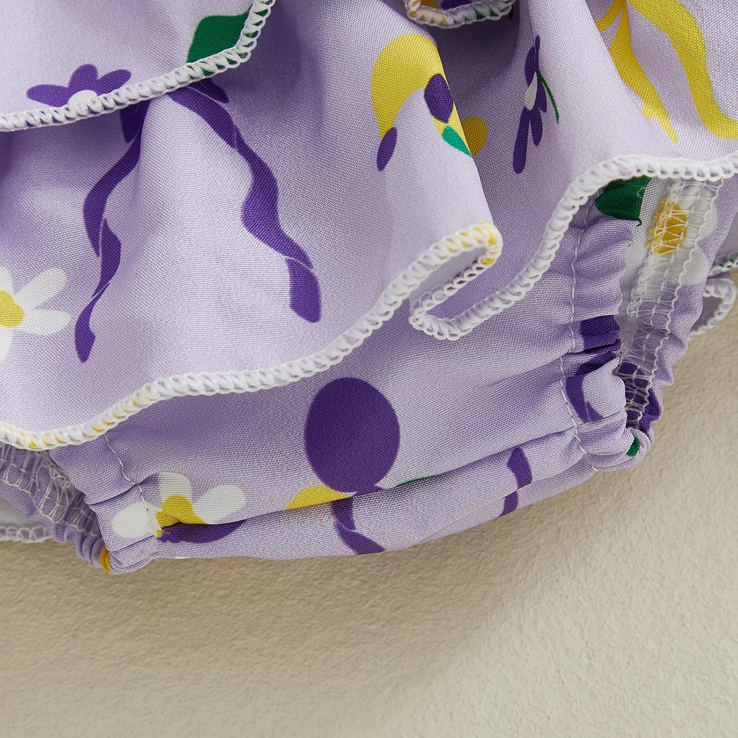 Bagilaanoe Newborn Baby Girl Mardi Gras Clothes Ruffle Long Sleeve Romper Tutu Skirt Leg Warmers Headband Set