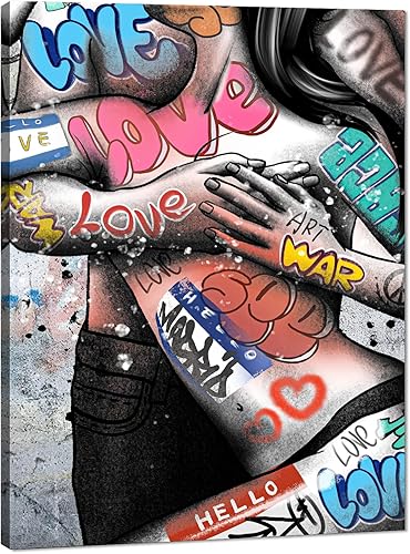 Miniatura 64 de Arte de pared de labios rojos, póster moderno y sexy impreso en lienzo decorativo moderno giclée, arte de mujer fumando, imagen de cigarro,