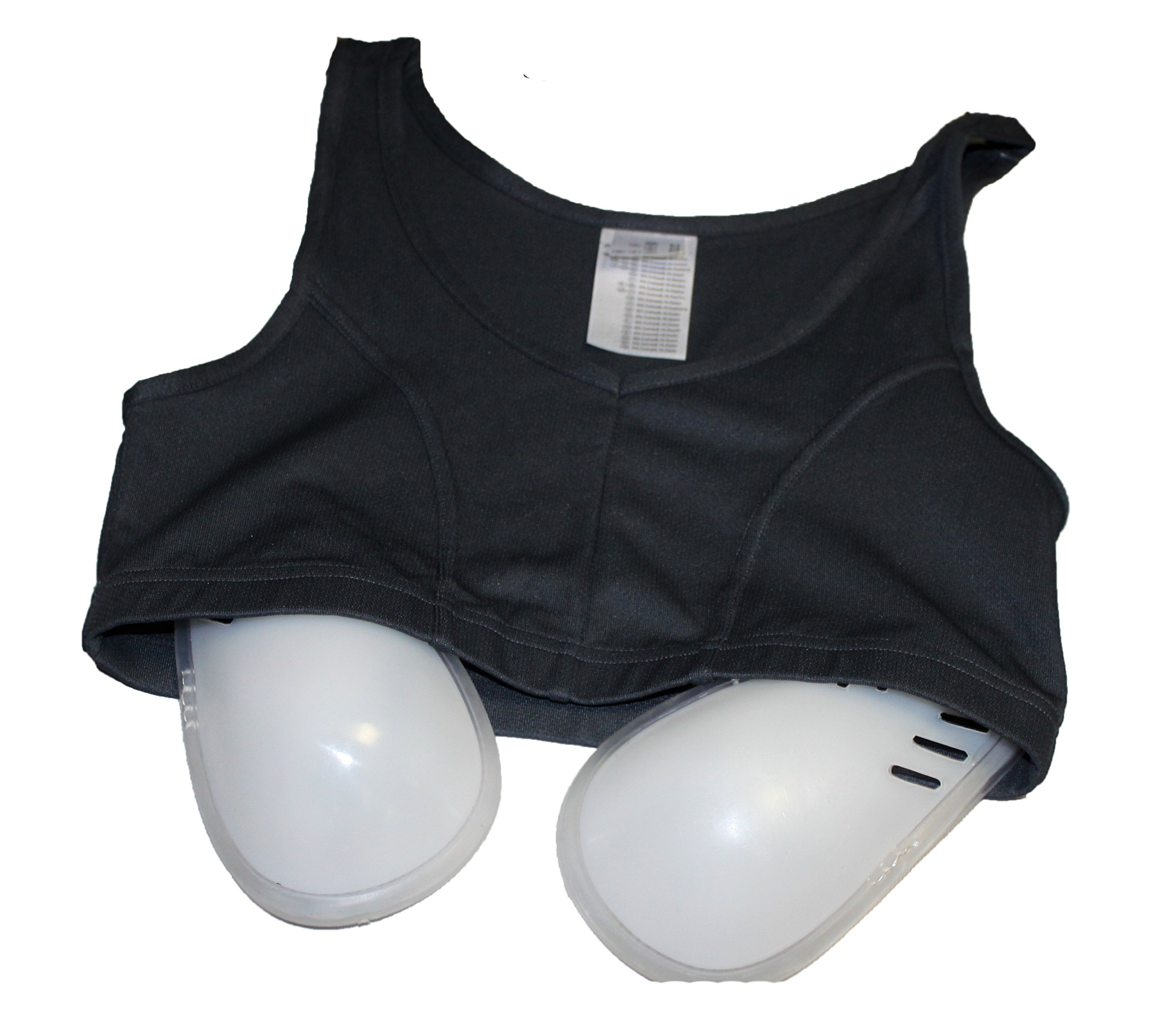 Lisaro Lady Brustschutz mit Bustier aus atmungsaktiven Gewebe, Kickboxen, Boxen,Muay Thai,Karate (M)