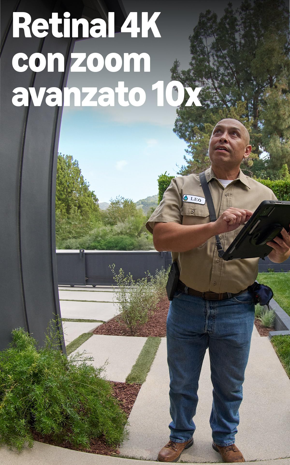 Videocitofono Pro cablato (Ring Wired Video Doorbell Pro, ultimo modello) Installazione cablata, Campanello con videocamera, Retinal 4K, Zoom10x, Prova gratuita di 30 giorni piano d'abbonamento Ring