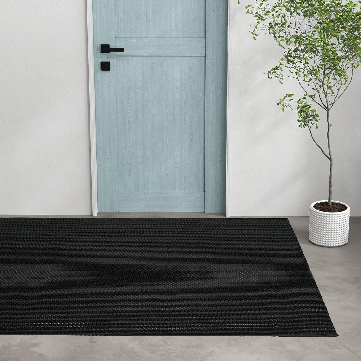 bimiti Alfombra Antideslizante 500x90cm Alfombra de Ducha 6mm de Grosor de Drenaje Alfombra de Suelo de Goma Perforada para Uso en Zonas húmedas cocinas, Piscinas, restaurantes garajes, lavanderías