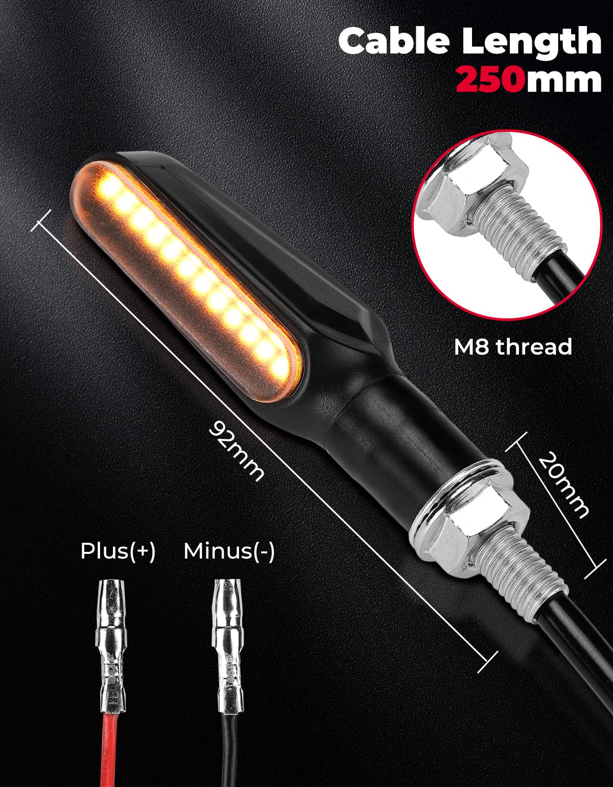 Set LED-knipperlichten voorzijde van de BMW Motorrad G 310 R