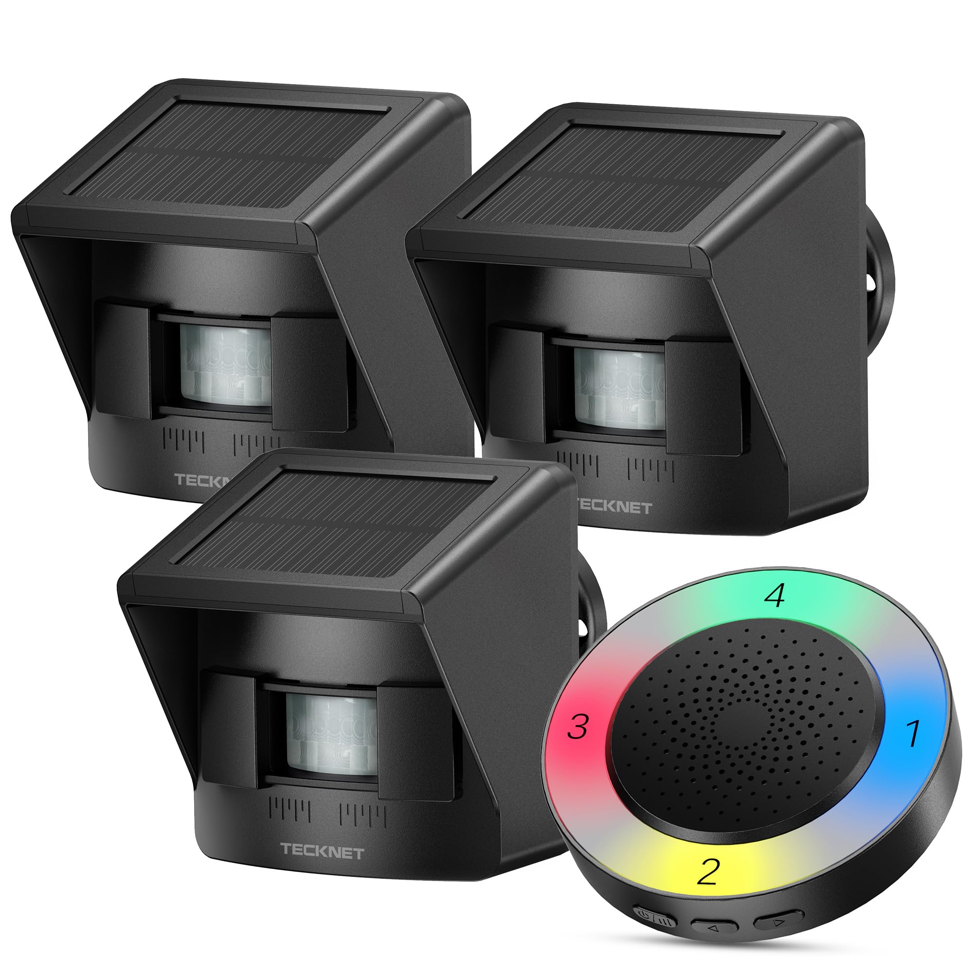 Photo 1 of TECKNET Solar RGB Wireless Driveway Alarm
