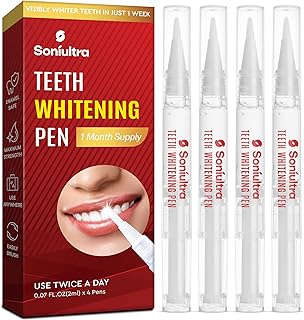 Sponsored Ad - Teeth Whitening Pen, Use Twice a Day for Visibly Whiter Teeth in 1 Week, 4 Pens, 70+ Uses, 1 Month Supply