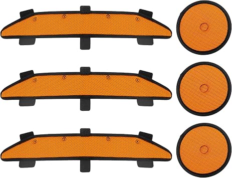 Hard Hat Padding and Sweatband, Hard Hat Cooling Liner | Replacement Sweat Band for Hard Hat Suspension, Washable Insert for Safety Helmet, Orange, 6 Pack