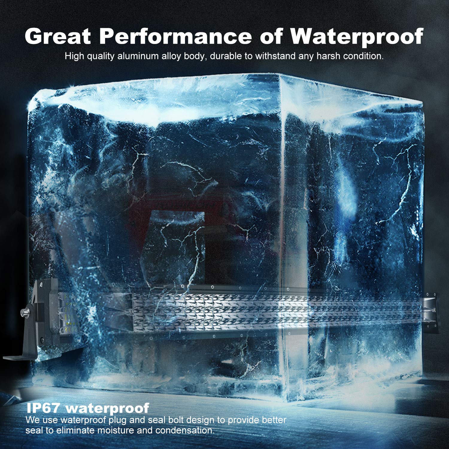 42" LED Light Bar Curved Triple Row 576W Light Bars Off Road Lights 2pc 4inch 60W Driving Fog Lamps with Rocker Switch Harness Wiring for Trucks Polaris ATV UTV Jeep Boats