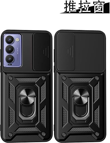Miniatura 2 de Compatible con Tecno Camon 18 Premier - Carcasa de soporte, con cubierta deslizante para lente de cámara compatible con Tecno Camon 18 Premier CH9