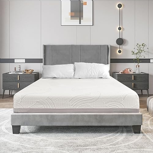 Miniatura 8 de Colchón de espuma viscoelástica de gel tamaño individual de 8 pulgadas, sensación de firmeza media, transpirable, sueño fresco y alivio de presión,