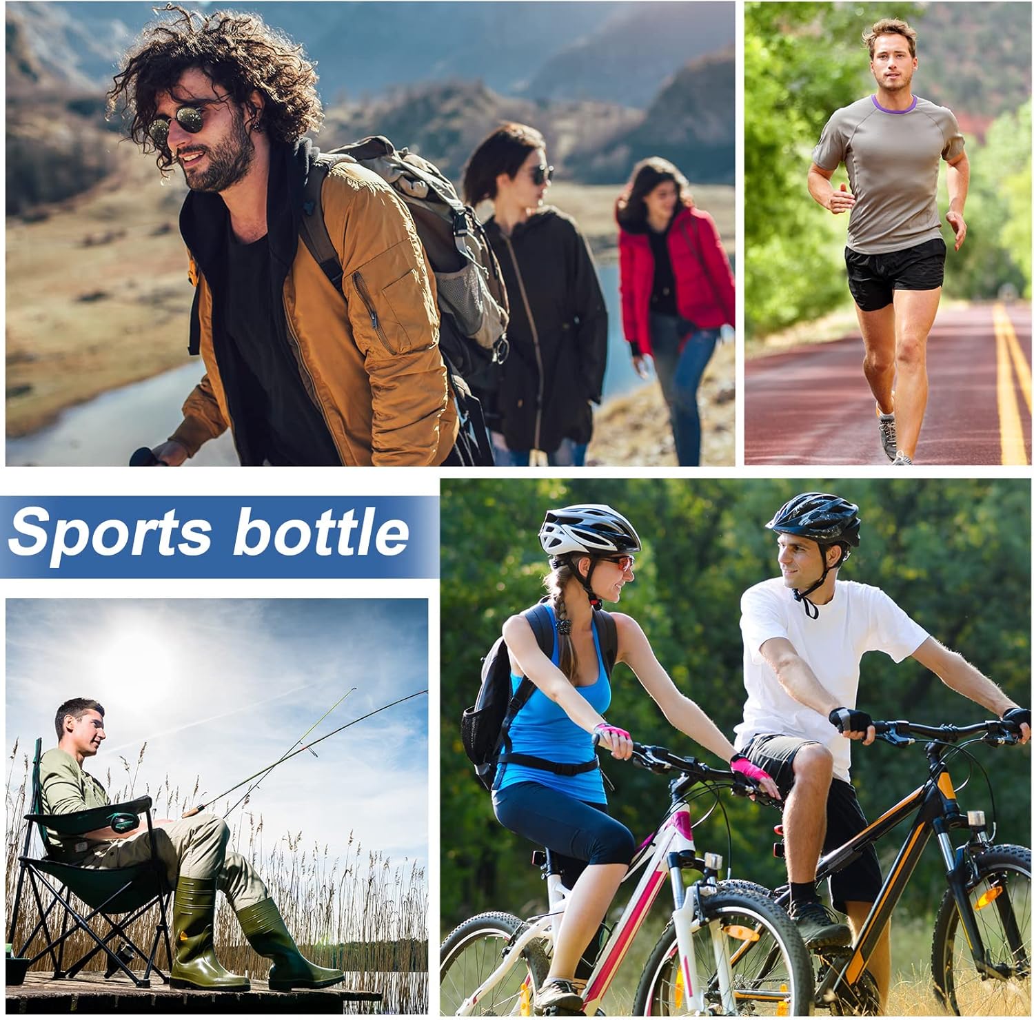 CHENGU Water Bottle Bulk 20 oz Aluminum Reusable Bottles Lightweight Snap Lid Water Cups Easy Carry Leak Proof Travel Tumbler for Gym Sports Camping Hiking Fishing - Image 6