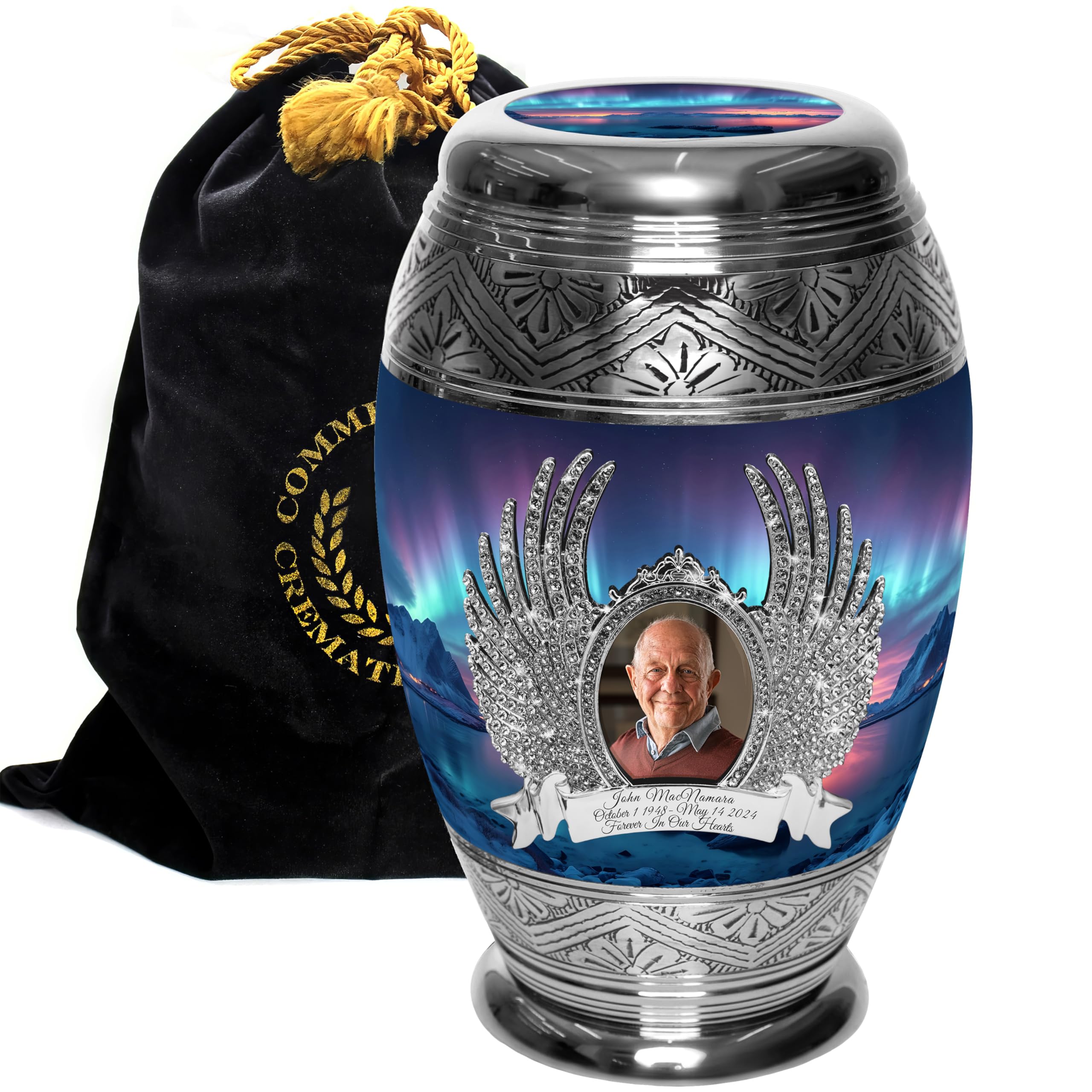 Northern Aurora Cremation Urns for Human Ashes Adult Female Urns for Ashes