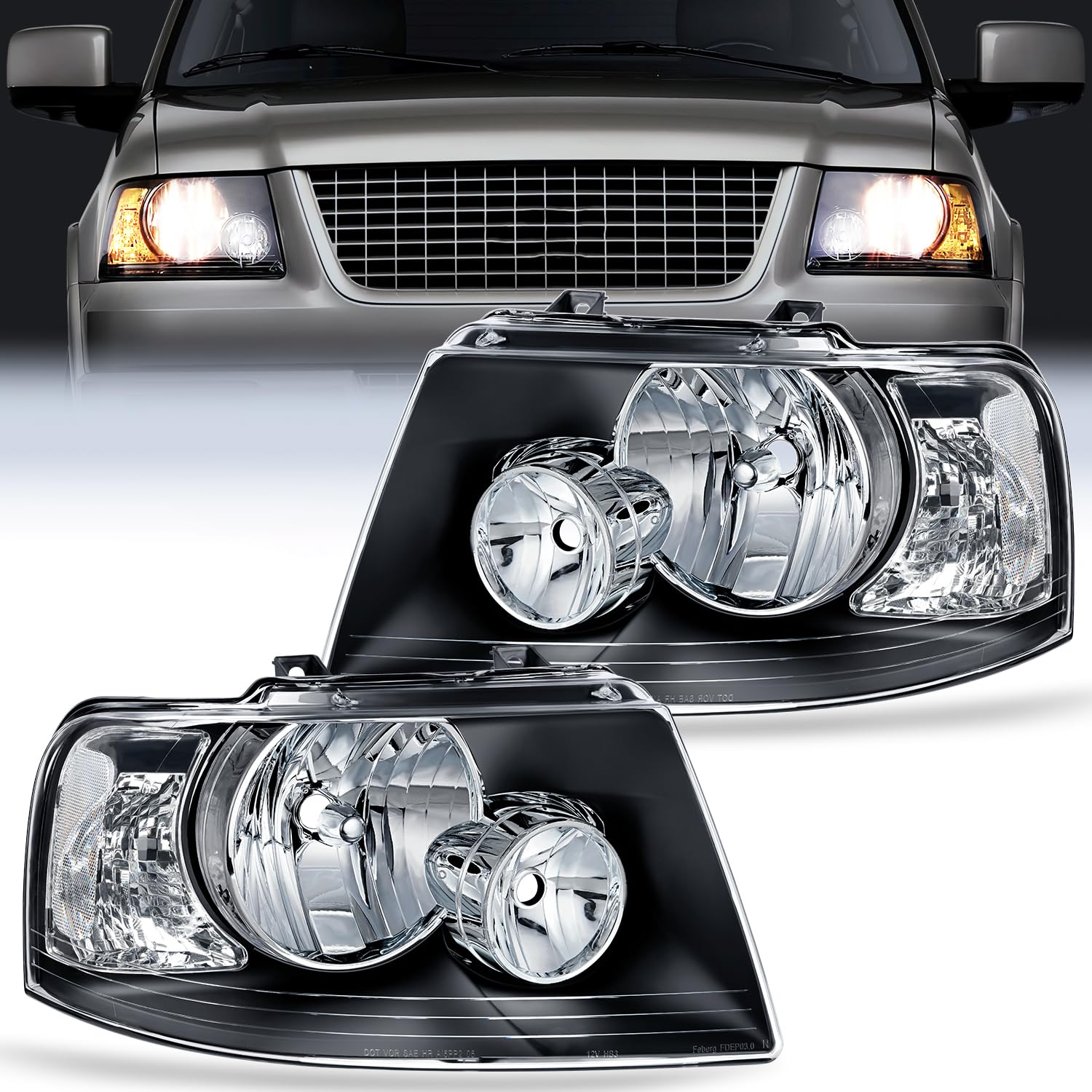 Nilight Headlight Assembly Pair