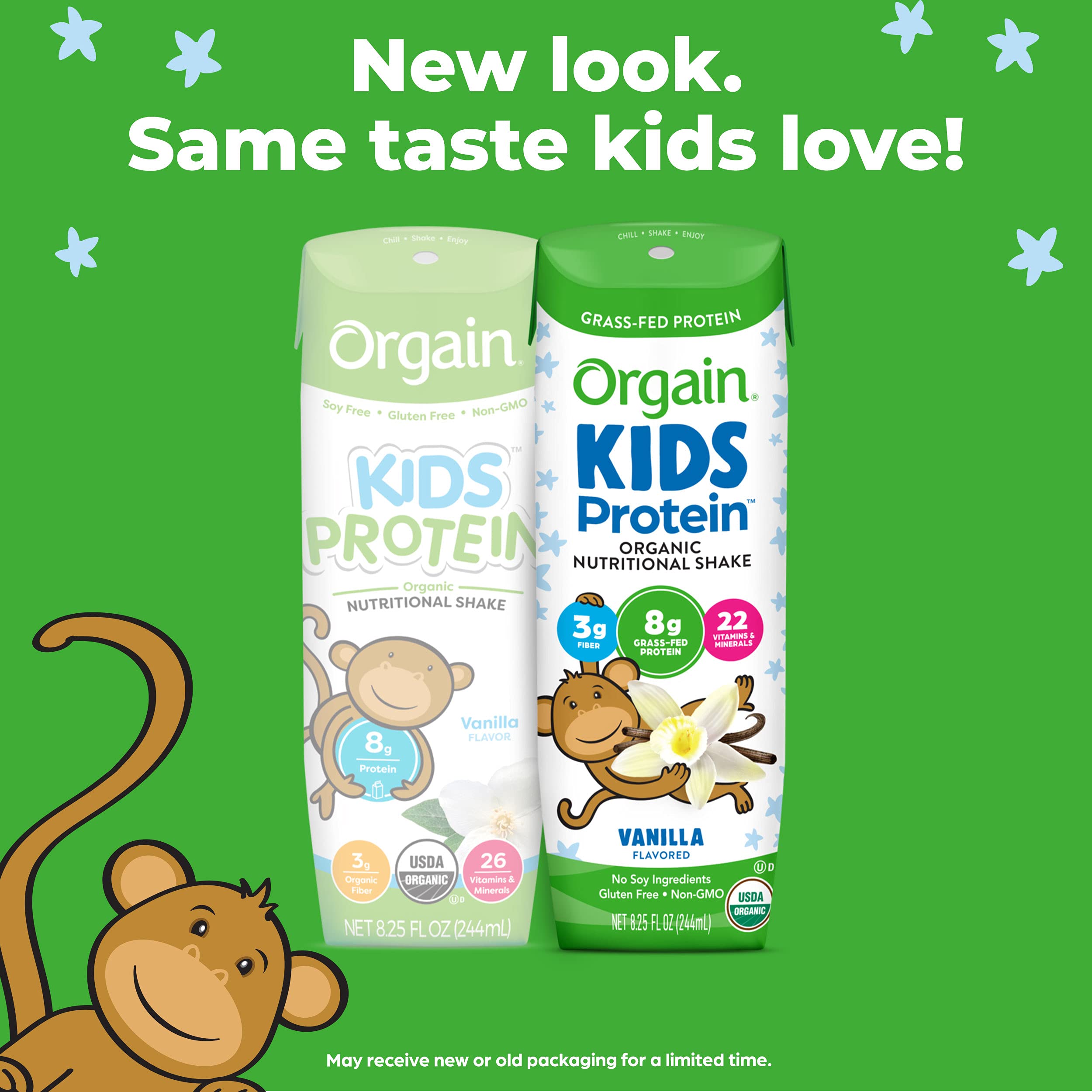 Orgain Organic Kids Protein Nutritional Shake, Vanilla Great for