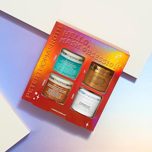 Miniatura 4 de Hello, Mask Obsession! Kit de máscara de 4 piezas, kit de cuidado de la piel de máscara facial, incluye máscara de gel para empapar agua, máscara de