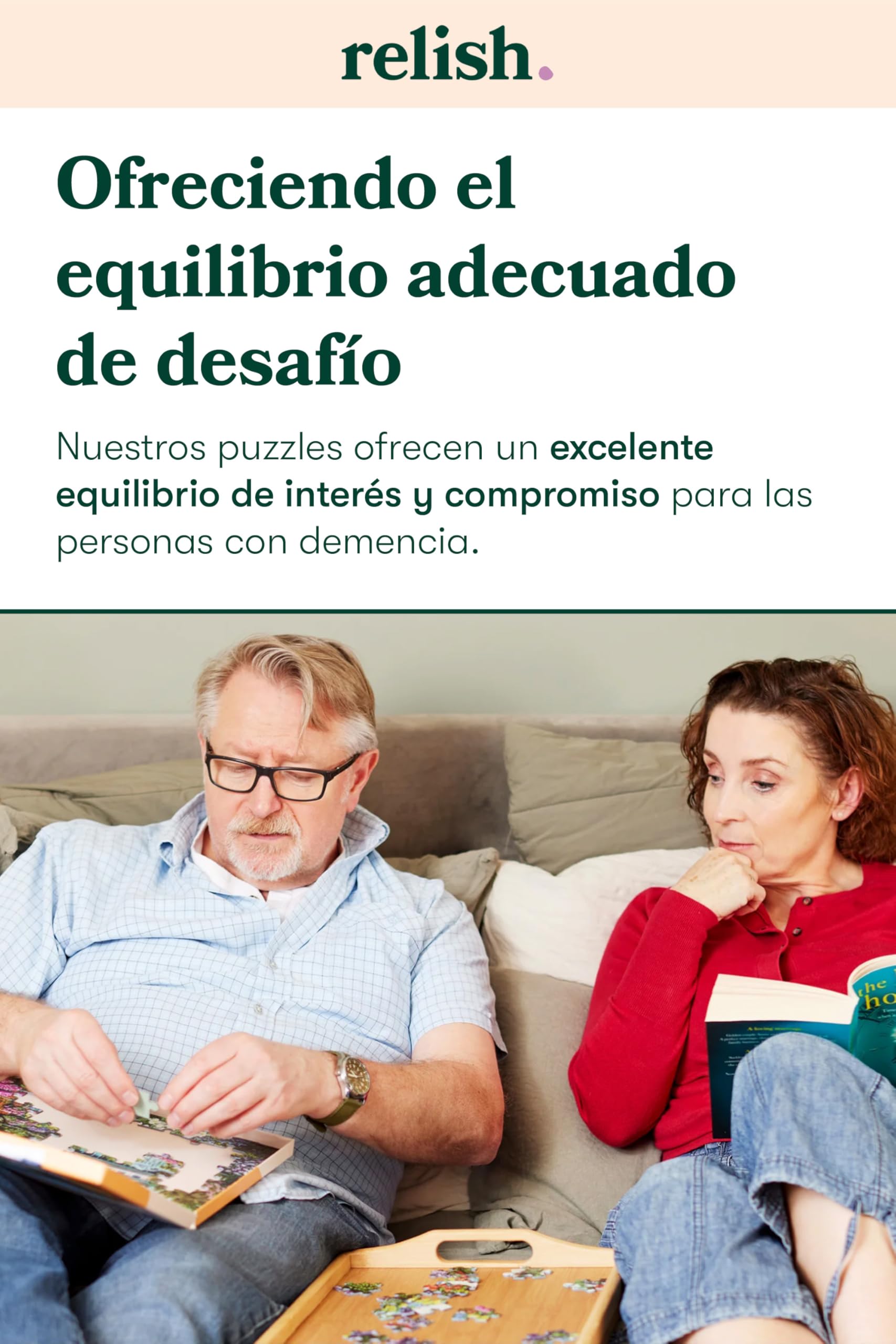 Relish ‘Bruno Island’ Puzle de 63 Piezas diseñado para Personas ancianas con Demencia/Alzheimer’s