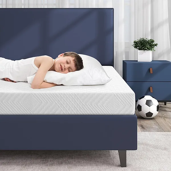 IULULU Full Size Mattress, 6-Inch Full Memory Foam Mattress - Green Tea Gel Infused, Medium-Firm for Cool Sleep and Pressure Relief Bunk Trundle Bed in a Box, CertiPUR-US Certified, White