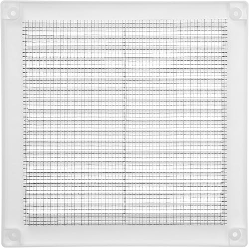 Miniatura 2 de Vent Systems 4.5 x 4.5 pulgadas (dimensiones de apertura)  Paquete de 10  Cubierta de ventilación de plástico blanco Soffit  Rejilla de ventilación