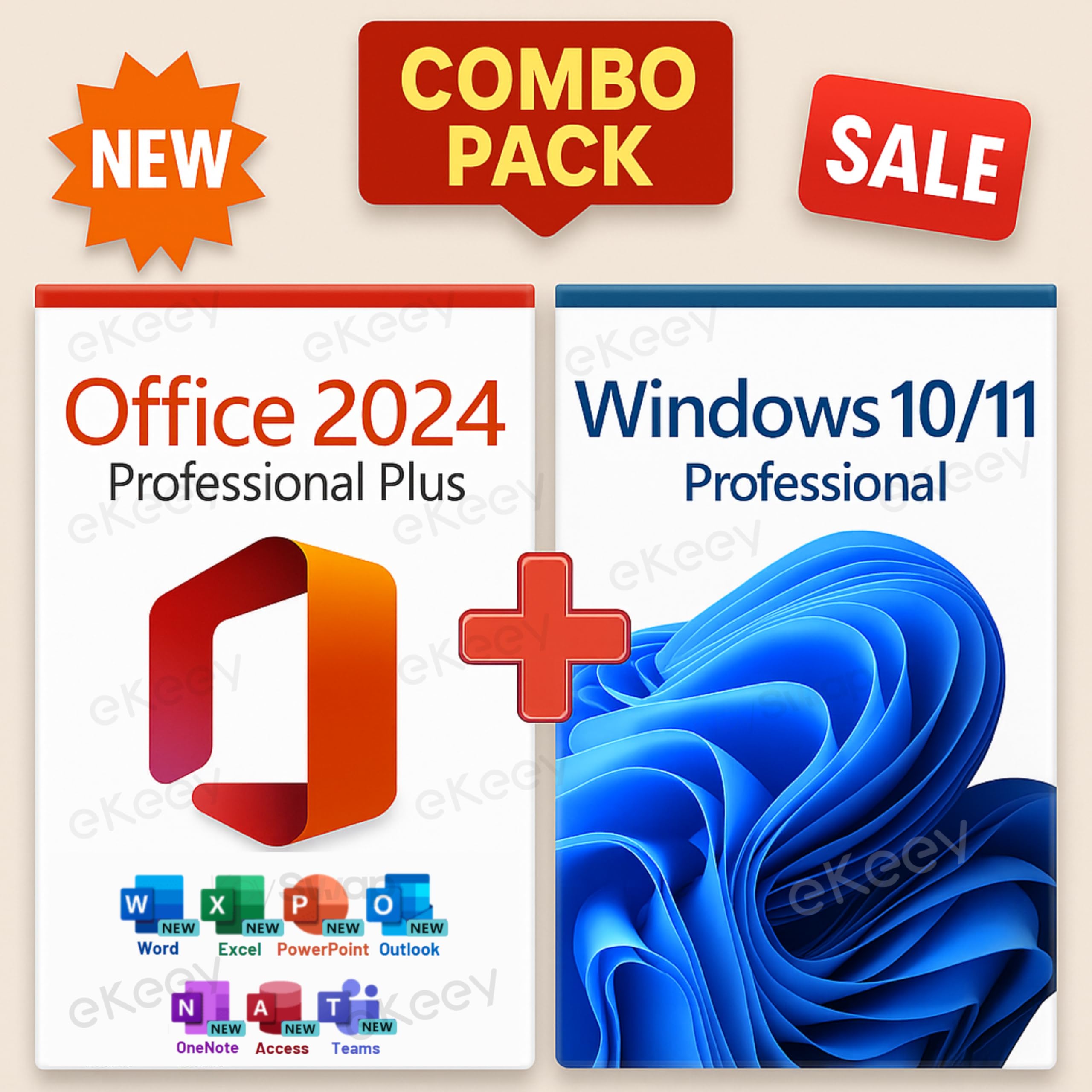 MS OFFICESUITE Professional Plus 2024 & Windows 10/11 Professional COMBO PACK |(1 User,Lifetime Validity) Retail License 32/64 Bit | Unlimited Reinstallations and Regular Updates | Quick Delivery (Windows 10/11 & 2021 Pro Plus (Combo), PC)
